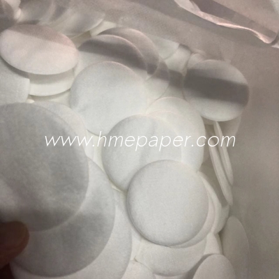 Circular Bacterial Viral Filter Paper 3mm 15bar Max Differential Pressure 100℃ Operating Temp Artificial Nose