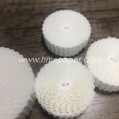 Customized Diameter HME Filter Paper Absorbent Corrugated Paper Roll for Filtration 99.99%